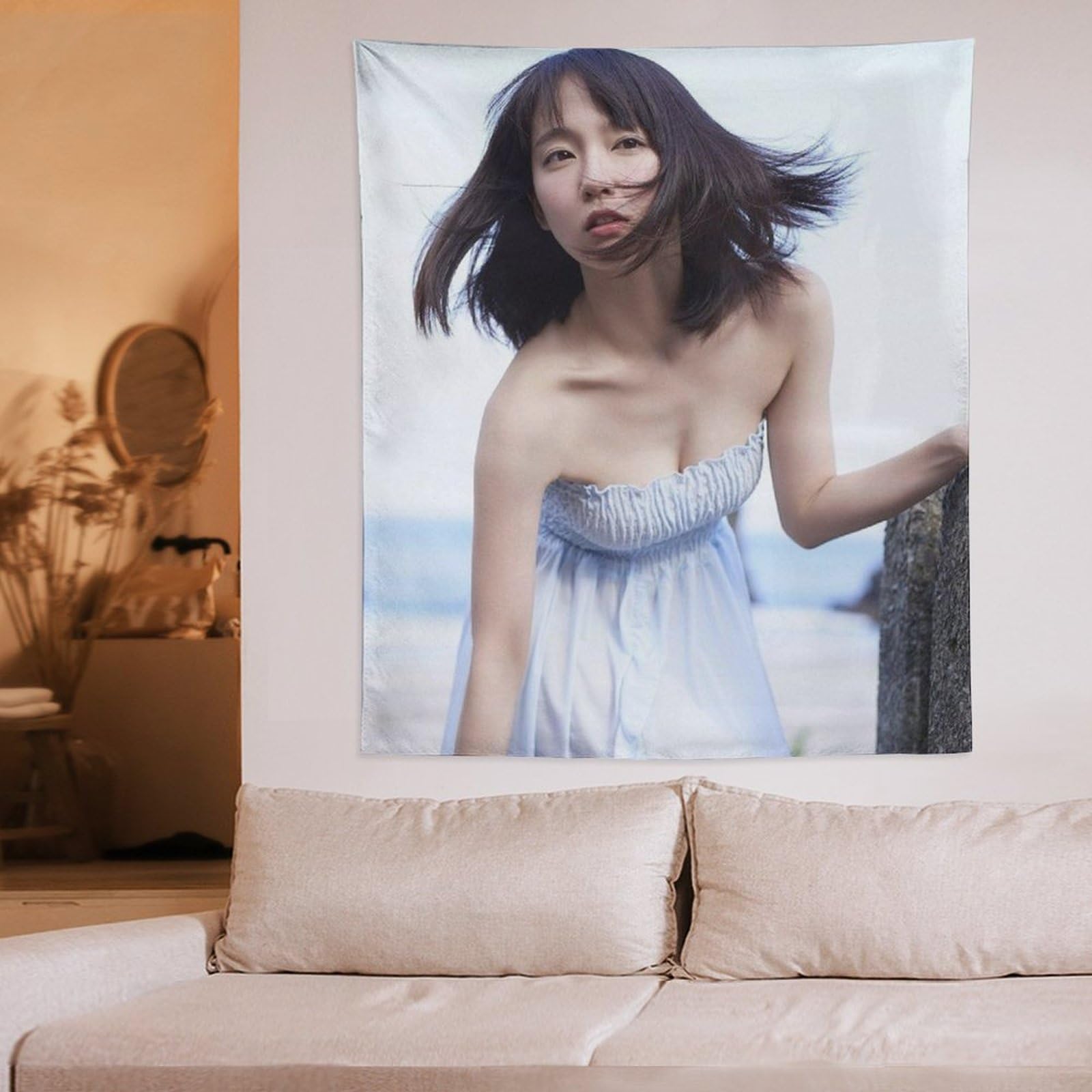 Amazon.co.jp: 吉岡里帆 水着 タペストリー 壁掛け 部屋飾り 多機能